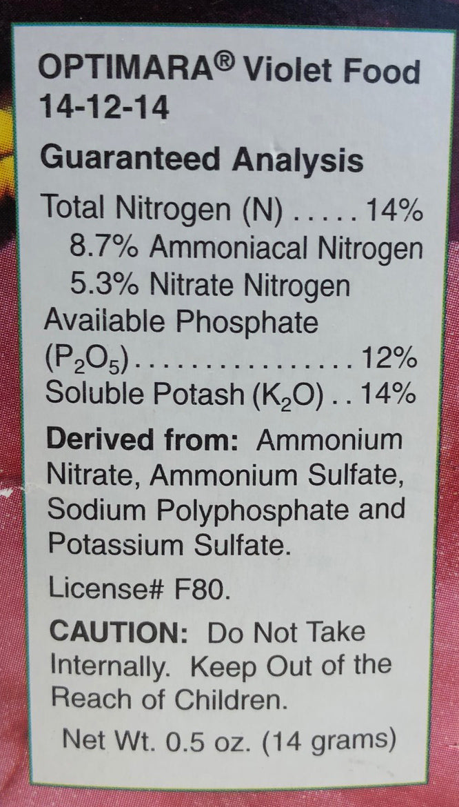 Optimara Violet Food nutrients
